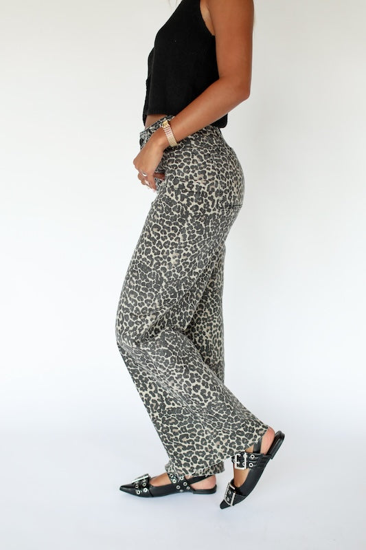 wild one leopard jeans