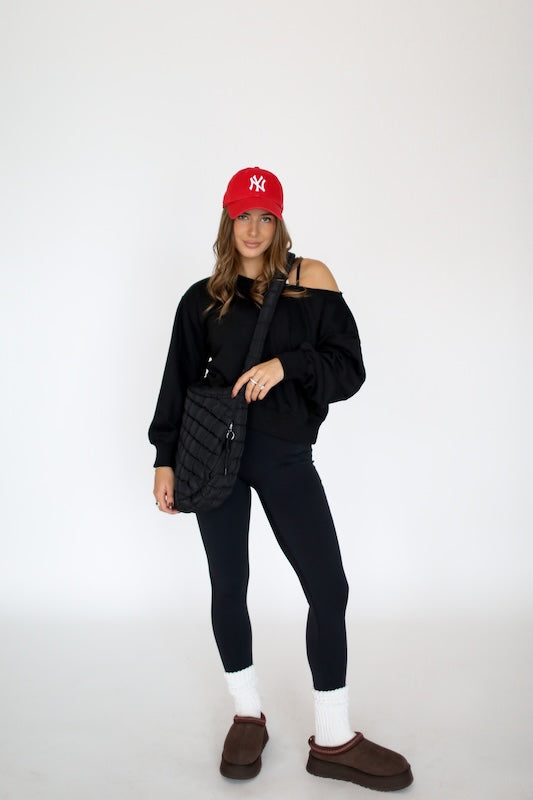 jet setter cropped sweatshirt