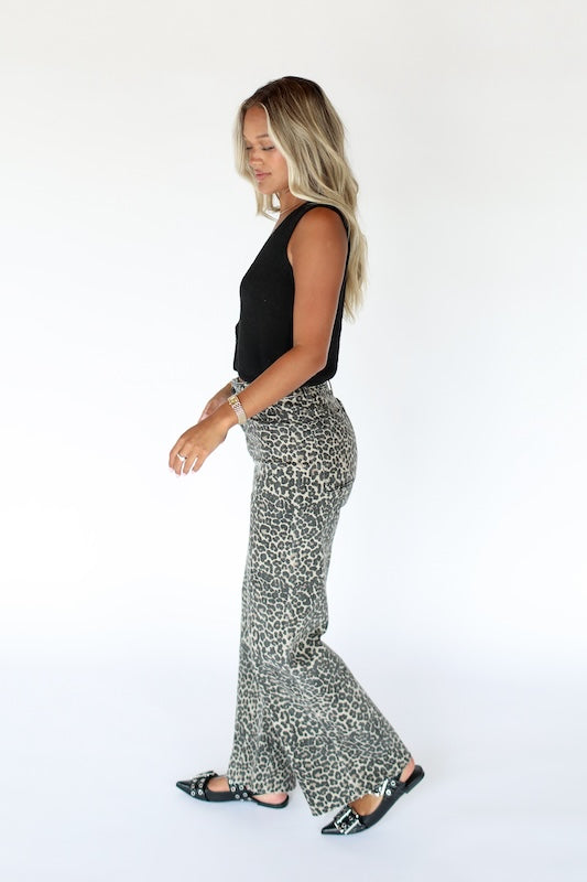 wild one leopard jeans