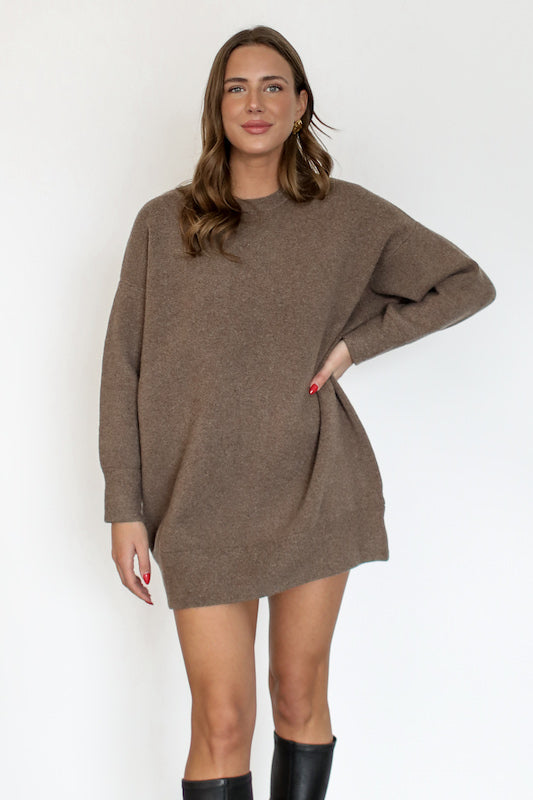espresso yourself sweater dress