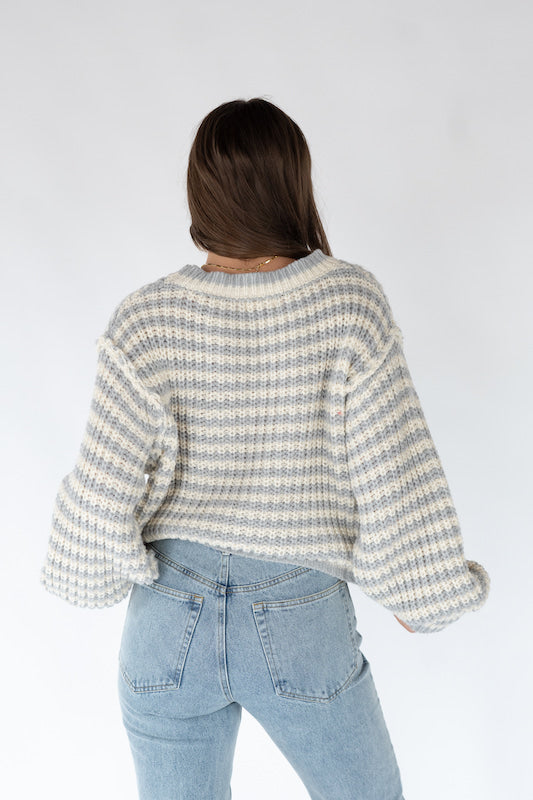 coco sweater // pale blue
